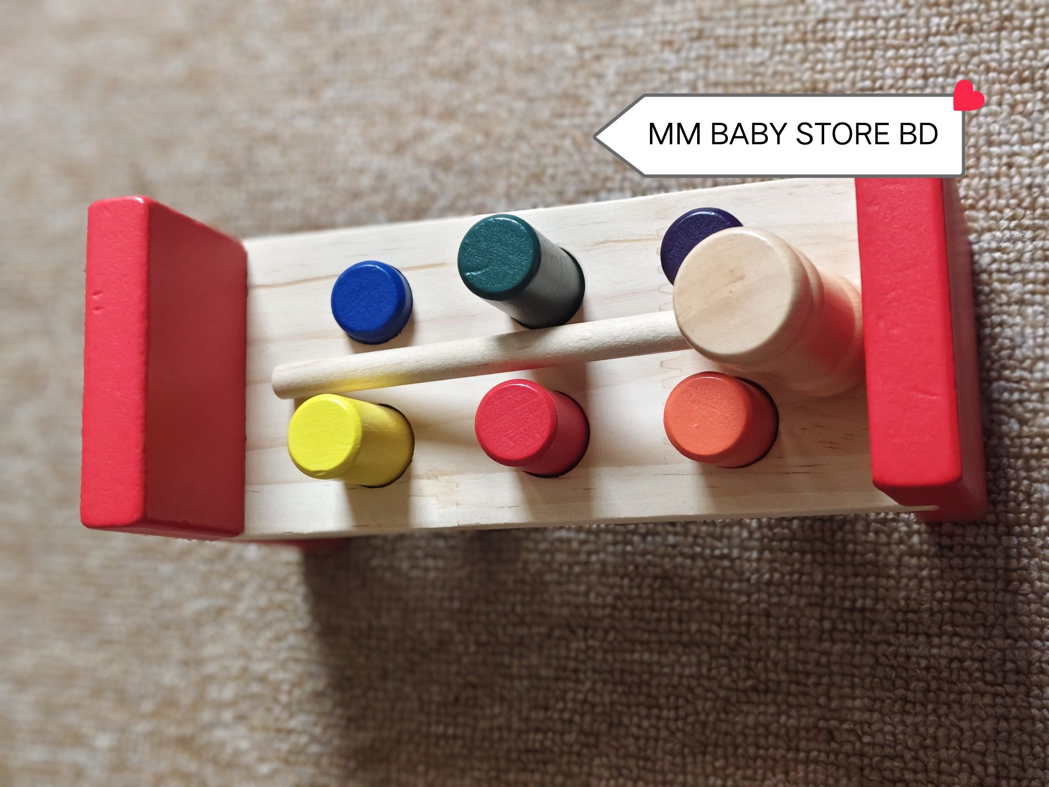 Montessori Wooden Pounding Peg Toy