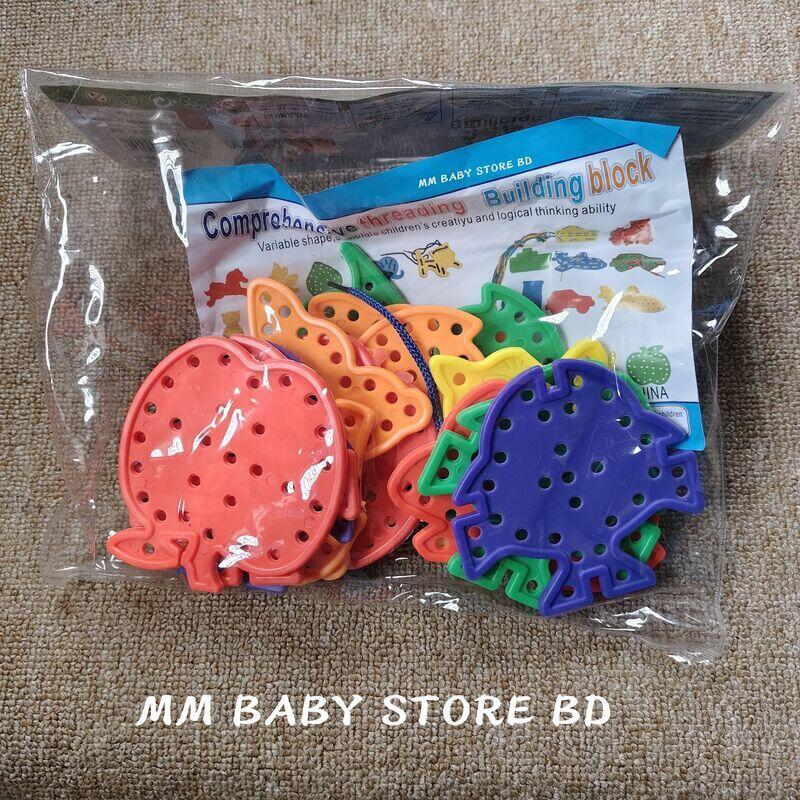 Kids Comprehensive Threading & Lacing Block Set