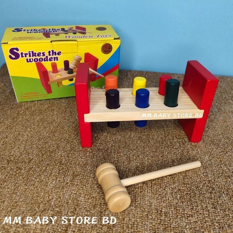 Montessori Wooden Pounding Peg Toy