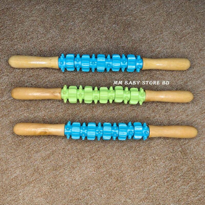 Wooden Body & Muscle Massage Roller Stick
