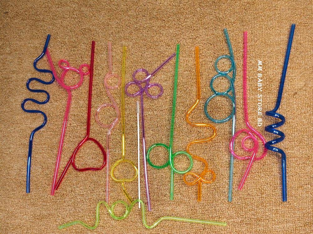 Creative Curly & Funny Straws